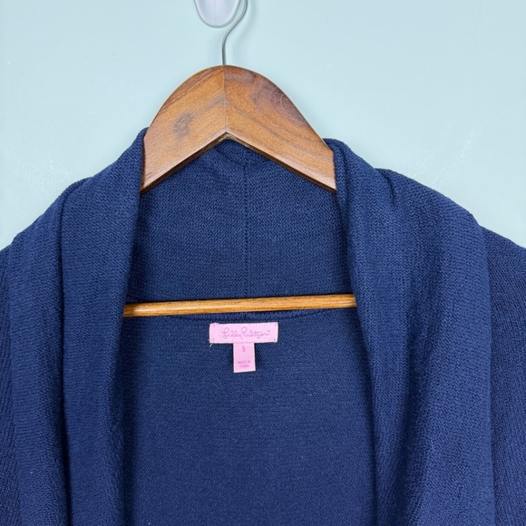 Lilly Pulitzer Navy Open Front Cardigan - Picture 4 of 5